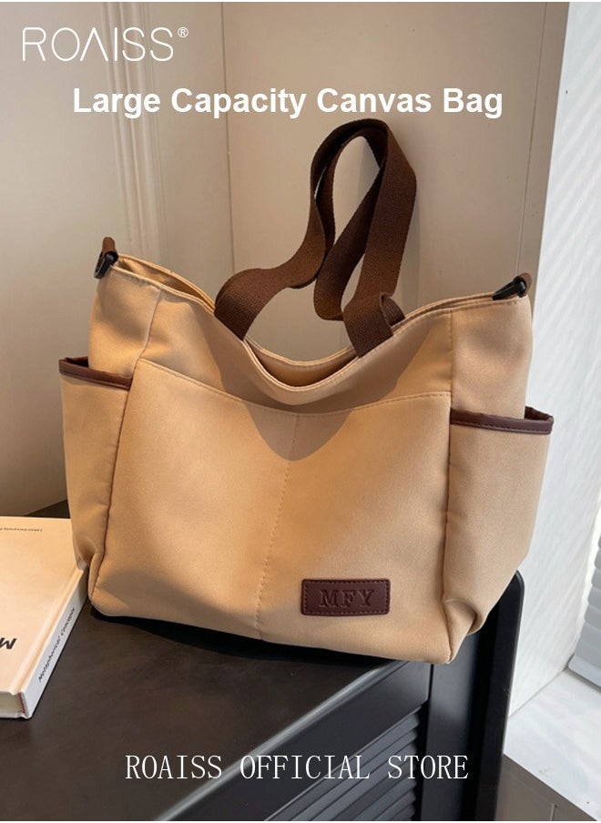 Large Capacity Shoulder Bag  Durable Macaron Color Scheme Smooth Zipper Solid Color Tote Bag - pzsku/Z1CEC08B41F7378FA8364Z/45/_/1704529851/bc3621eb-e77f-4b2e-a07a-27dbf20b1a84