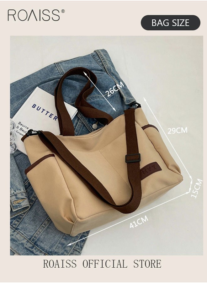 Large Capacity Shoulder Bag  Durable Macaron Color Scheme Smooth Zipper Solid Color Tote Bag - pzsku/Z1CEC08B41F7378FA8364Z/45/_/1704529852/ce5dd823-5463-4f48-971e-7c7f19f734bc