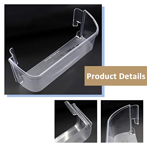 Monkemon 240323002 Refrigerator Door Bin Shelf Compatible with Frigidaire or Electrolux, Bottom 2 Shelves on Refrigerator Side, Clear, Double Unit, Replaces PS429725, AP2115742 - Image 3