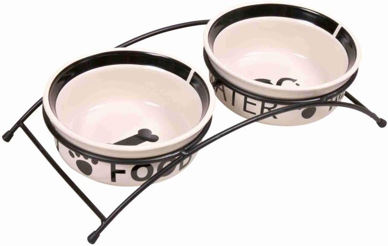 Trixie Ceramic Elevated Dog Bowl Set - 600ML - Image 3