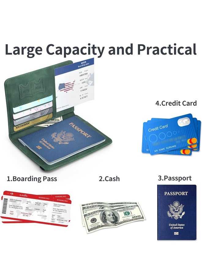 حامل جواز السفر، غطاء جواز السفر مع فتحة لبطاقة الائتمان وفتحة لبطاقة الصعود إلى الطائرة، حافظة جواز السفر، كتاب السفر الضروري - Image 3