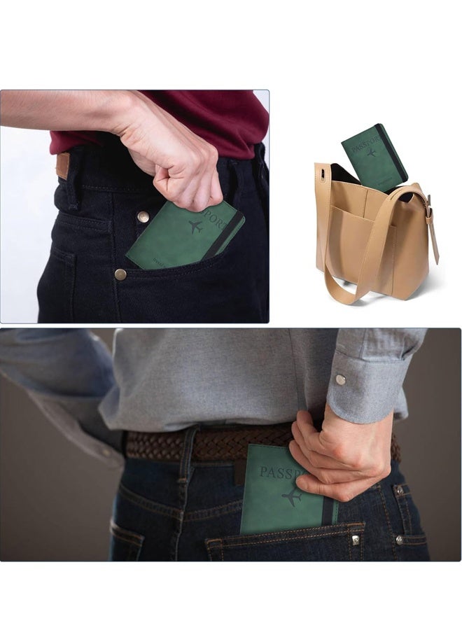 حامل جواز السفر، غطاء جواز السفر مع فتحة لبطاقة الائتمان وفتحة لبطاقة الصعود إلى الطائرة، حافظة جواز السفر، كتاب السفر الضروري - Image 5