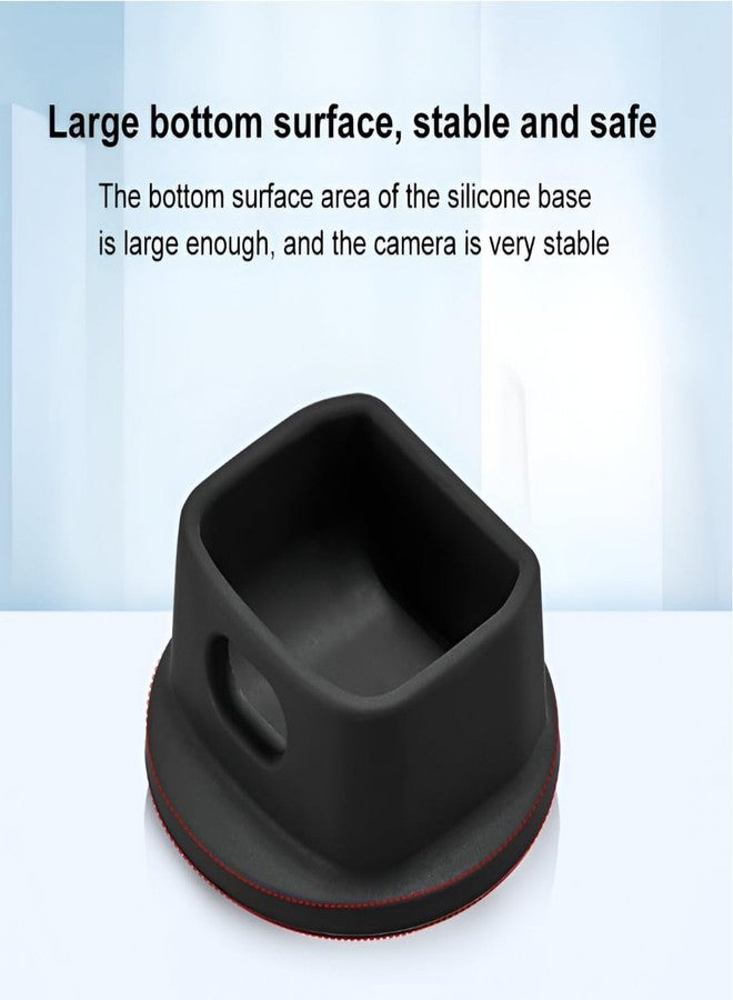 ELFOG Silicone Non-Slip Desktop Mount Suitable for DJI Osmo Pocket 3, Lightweight and Compact, Osmo Pocket 3 Accessories (Silicone Black) - Image 4