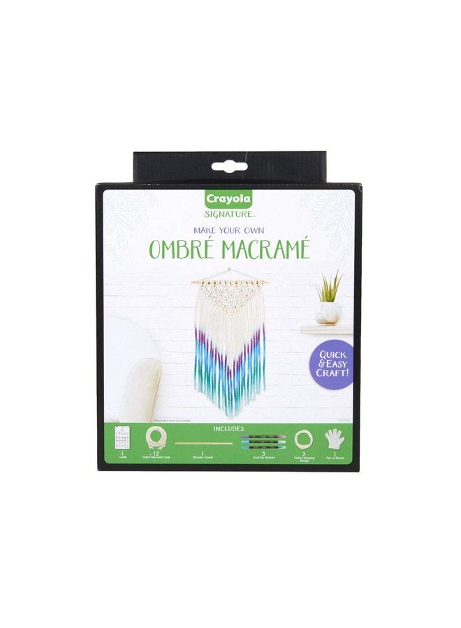 Crayola Diy Macrame Wall Hanging Kit Ombre Macrame Supplies Gift Ages 14 15 16 17 - Image 2