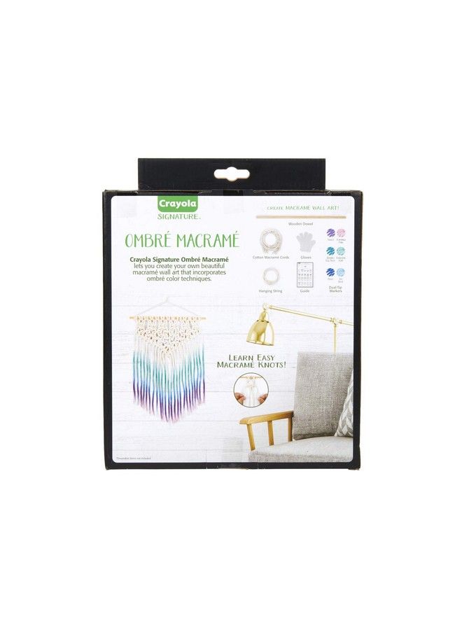 Crayola Diy Macrame Wall Hanging Kit Ombre Macrame Supplies Gift Ages 14 15 16 17 - Image 5