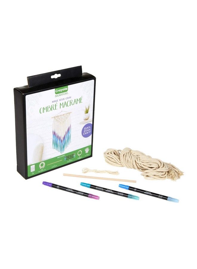 Crayola Diy Macrame Wall Hanging Kit Ombre Macrame Supplies Gift Ages 14 15 16 17 - Image 3