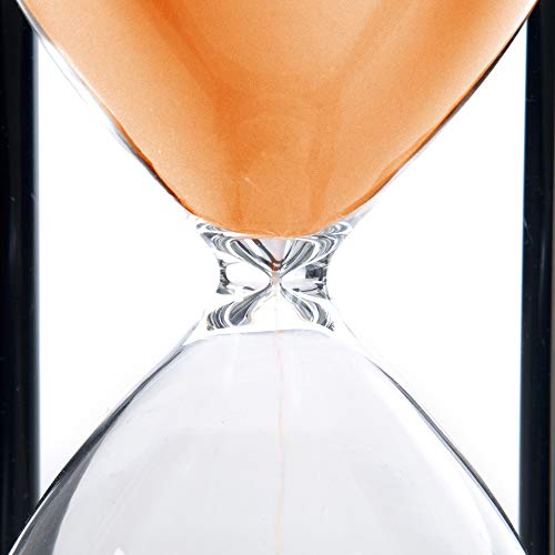 B BELLAWARE Bellaware 60 Minutes Hourglass, Wood Sand Timer, Orange - Image 3