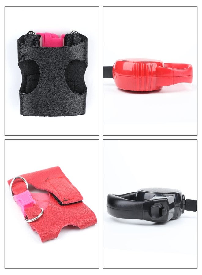 La La Pet Adjustable Retractable Sugar Glider Harness and Leash Set for Small Animals - Hamster, Outdoor Activities - Metal Chain, Red, S - Image 5