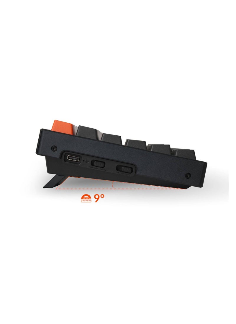 Keychron - Wireless Mechanical Keyboard with RGB, Brown Switch & Hot-swappable | Compact & Tactile Gaming Keyboard , 84 Gateron - Image 1