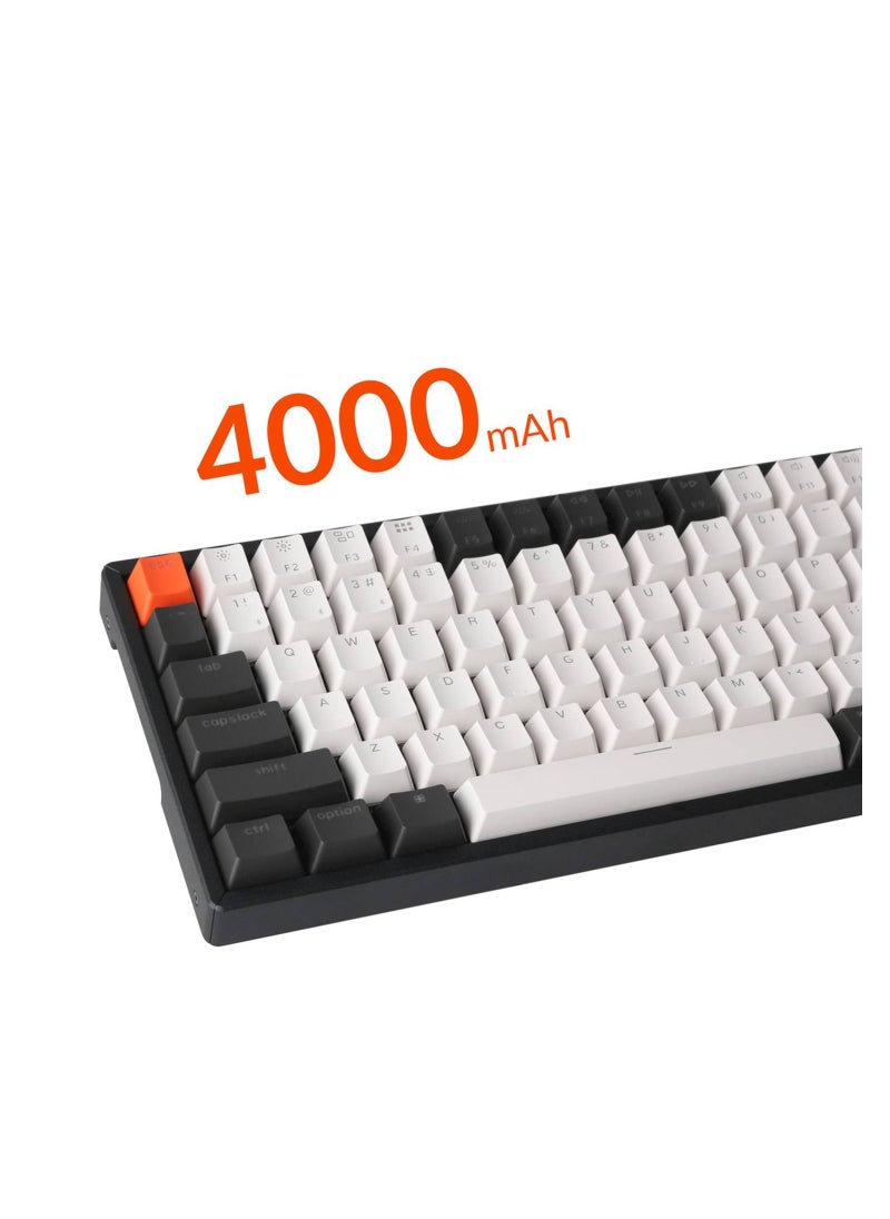 Keychron - Wireless Mechanical Keyboard with RGB, Brown Switch & Hot-swappable | Compact & Tactile Gaming Keyboard , 84 Gateron - Image 1