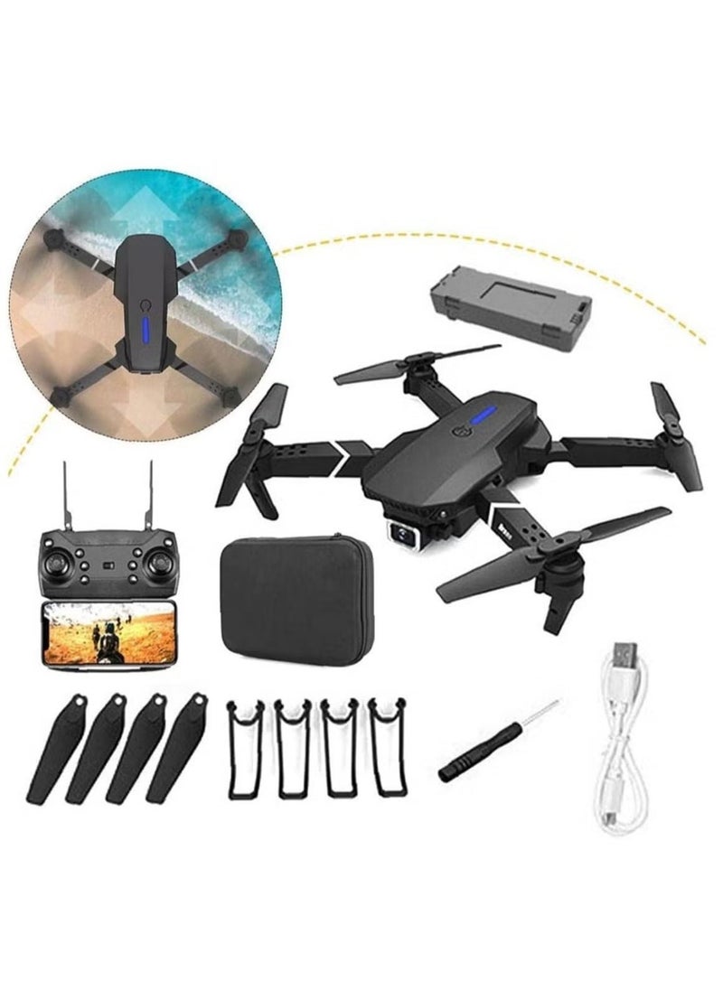 TIGER - E88 PRO Ayoo 4K Drone – Advanced Stability, FPV Dual Camera, Gesture & Voice Commands, One-Key Return, 360° Flips, Foldable & Compact, Ideal for Aerial Photography - Image 1