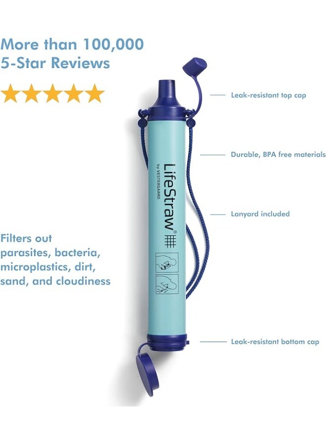 لايف ستراو فلتر مياه شخصي لايفسترو للاستخدام الخارجي مناسب للرحلات والتخييم والسفر وحالات الطوارئ - Image 2