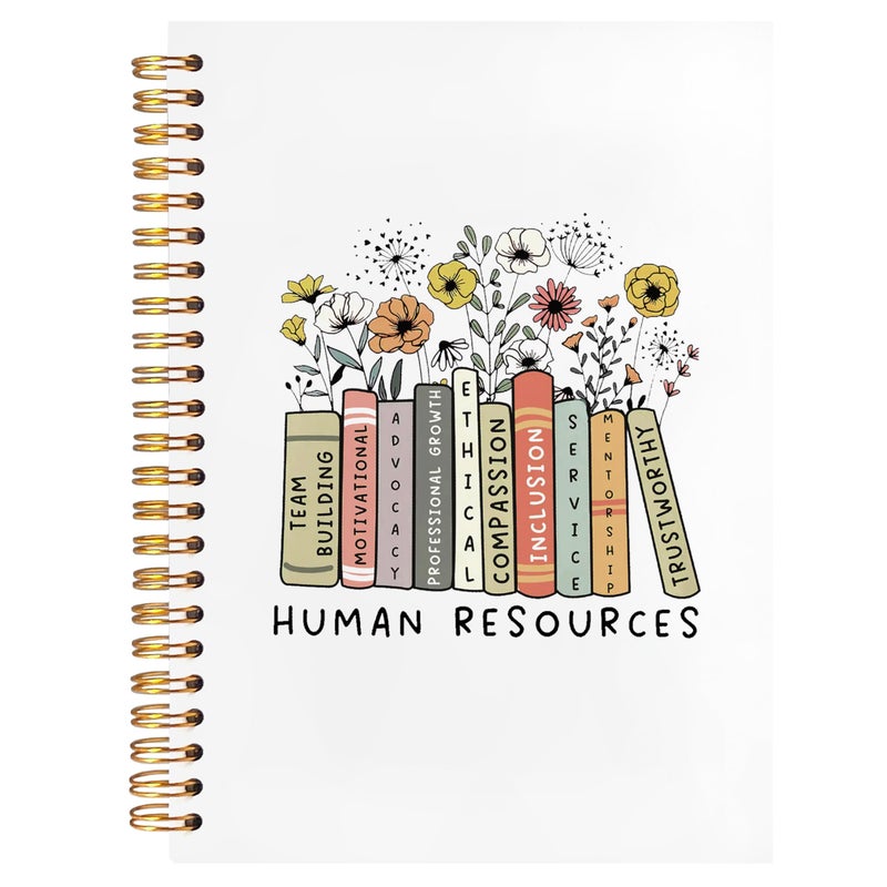 BearCake Human Resources Notebook Journal,Human Resources Notebook Gifts for Women,HR Notebook,Future HR Manager Student Gifts, HR Manager Graduation Gifts, Hardcover Spiral Notebook 5.5x8.3 - Image 1