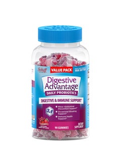Schiff Digestive Advantage Daily Probiotic Gummies Natural Fruit Flavors  - Image 2