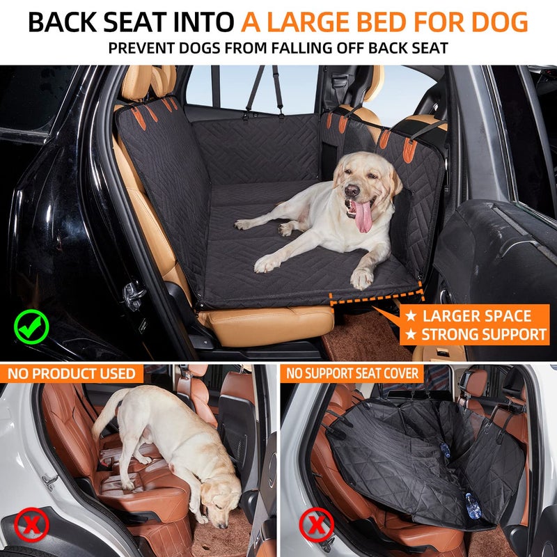 YJGF Back Seat Extender ,Dog Car Seat Cover, Camping Air Mattress, Hammock Travel Bed,Non Inflatable Car Bed Mattress for Car SUV Truck (Black) - Image 2