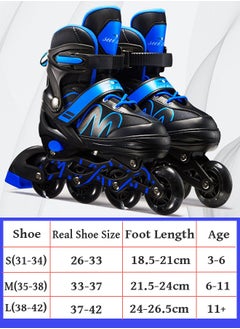 Bukela Roller Skates for Girls and Boys Teens, Adjustable 4 Sizes for Kids Toddler Rollerskates with Light up Wheels, All 8 Wheels Light UP, for Youth Women and Men  - Image 2