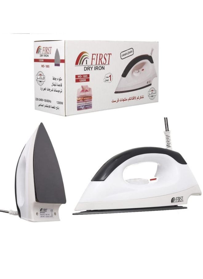 FIRST1 - FIRST 1 WD-1885 Dry Iron 1200W, White - Image 1