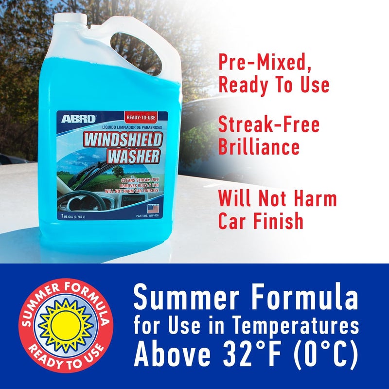 ABRO Windshield Washer Fluid - 1 Gallon - Image 3