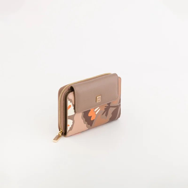 CARPISA Women's Wallet Bouquet Wallet V1 Taupe/Multicolour