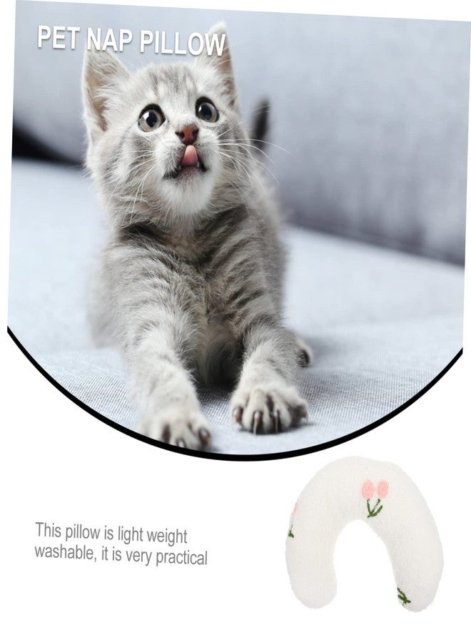 Kisangel Cute Pillow for Dogs and Cats U-Shaped Neck Support Bed Comfortable Breathable Washable Nap Pillow - Image 5