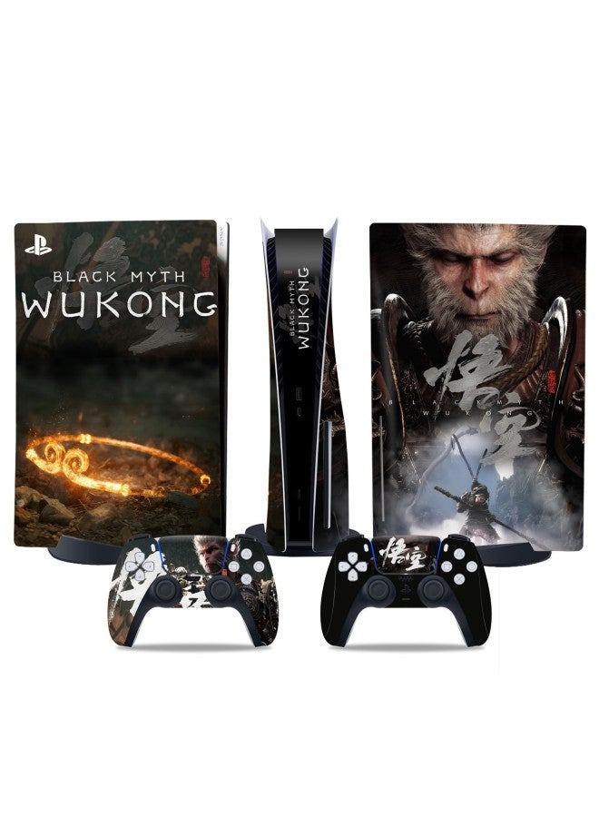 general PS5 Game Machine Sticker Black Myth Wukong Color Film Protective Film Optical Drive Digital Handle Color Sticker-Color:Digital Version Digital - Image 5