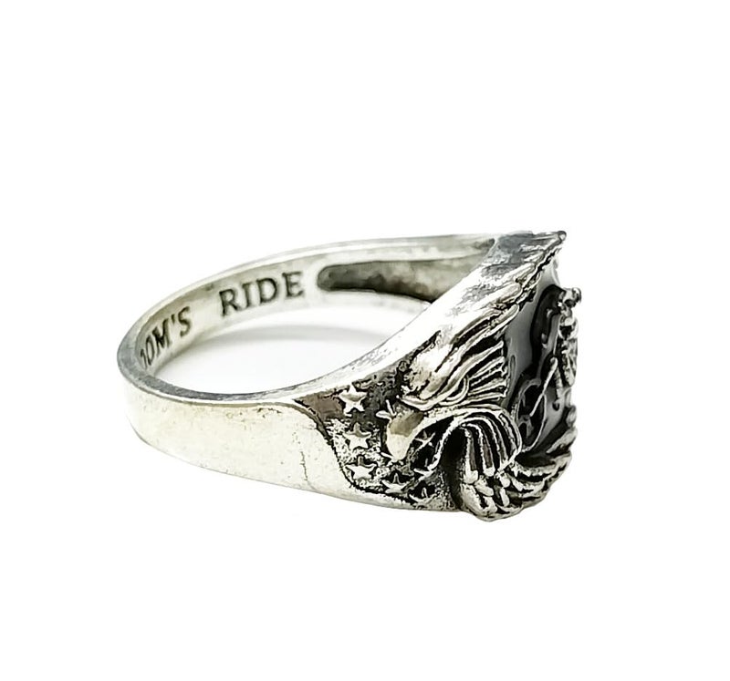 RUVEE Turkish Stainless Steel Religious Riverette Metallic Plated Rings for Men & Boys - Image 3