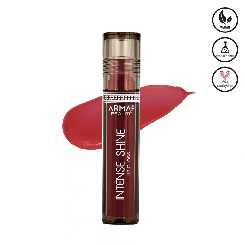 Armaf Beaute Intense Shine Lip Gloss Peach 3.2g, Hydrate & Moisture, Wet Shine, Weightless & Long Lasting Finish, Single Swipe High Pigment, Ultra Nourishing, Lightweight & Non Sticky, Glossy Lips - Image 1