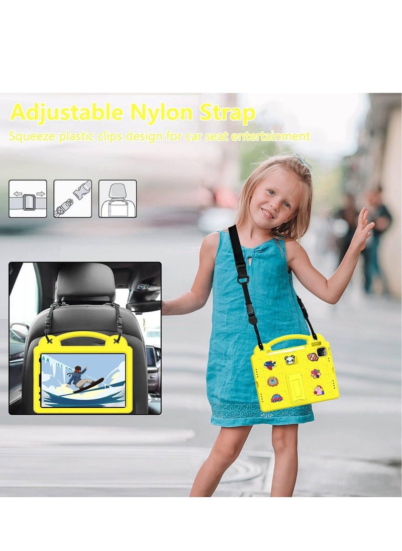 iPad 10th Generation,10.9 Inch 2022 Model,DIY Kids Cover with Pencil Holder,Handle,Stan,Shoulder Strap - Image 4