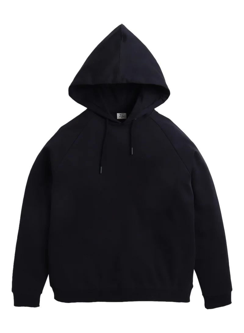 victor and jane Women's Black Hooded Sweatshirt - 100% Cotton Fleece