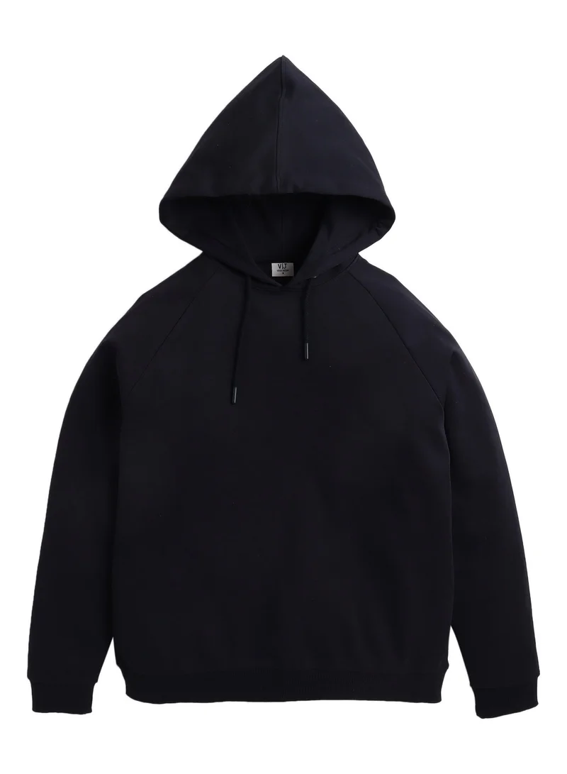 فكتور اند جين بلوزة نسائية بغطاء رأس قطن فليس أسود