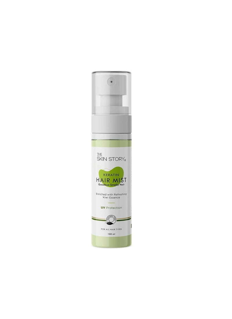Skin Story Clean Beauty The Skin Story Hair Mist Spray Hair Perfume for UV Protection Frizz Controls Fragrance and Hydration with Keratin Kiwi and Olive Oil  - Image 1