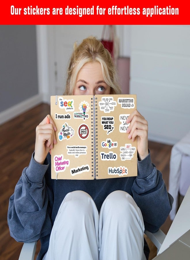 True Flair مجموعة ملصقات فينيل للتسويق الرقمي من ترو فلير، 64 ملصقًا، بتصاميم عشوائية، مناسبة لأجهزة الكمبيوتر المحمولة، والمذكرات، وخوذات الدراجات، والدفاتر، والغيتار، والهواتف المحمولة، مقاومة للماء، ذاتية اللصق (التسويق الرقمي) - Image 2