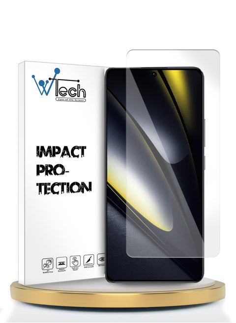 Xiaomi Poco F6 5G 2024 / Poco F6 Pro 5G 2024 WTech Premium Series Curved Edges 9H 2.5D Tempered Glass Screen Protector (MSG9CN) - Clear