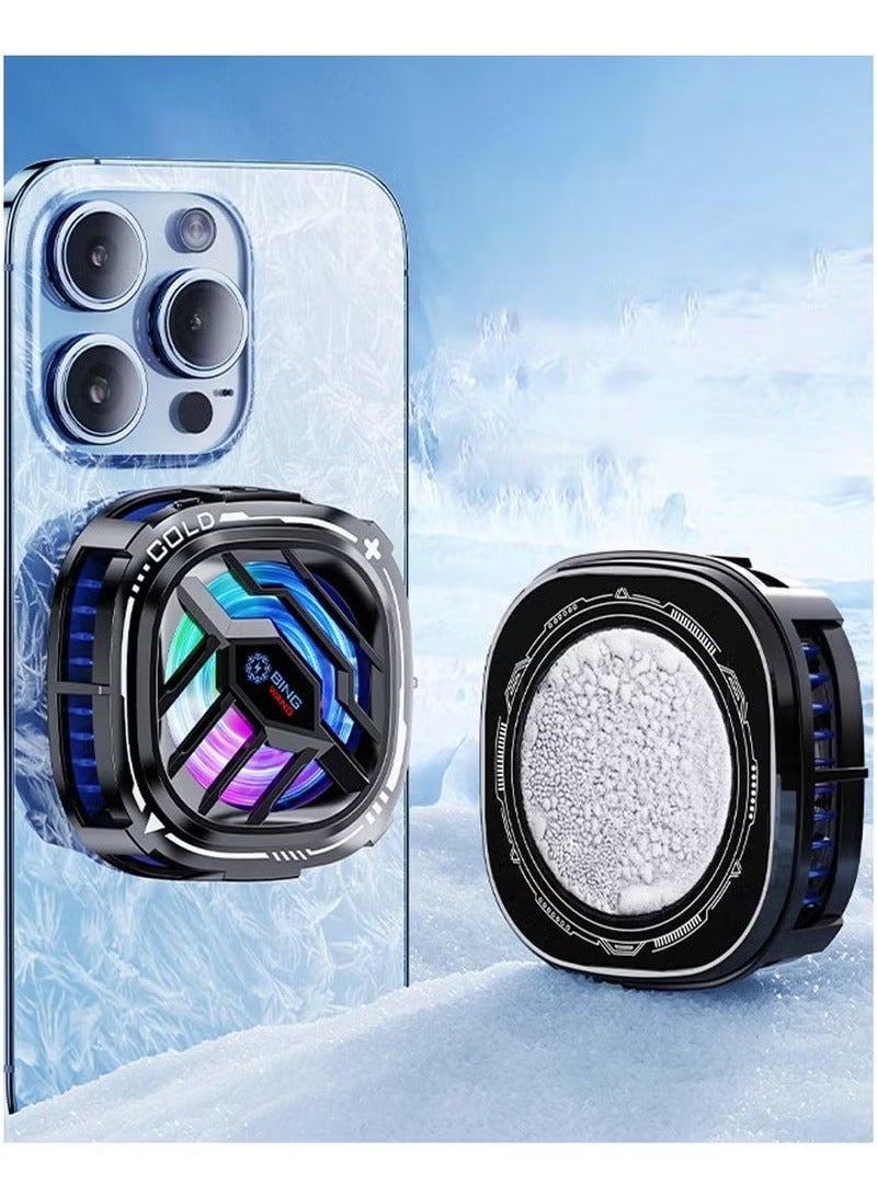 TIGER Cell Phone Cooler with Semiconductor Cooling Chip & RGB Lights – Fast Cooling Fan for Gaming & Streaming, Universal Smartphone Fit, USB Powered, Ultra-Quiet Operation, Lightweight & Portable Heat Dissipator for Long Play Sessions & Heavy App Use  - Image 2