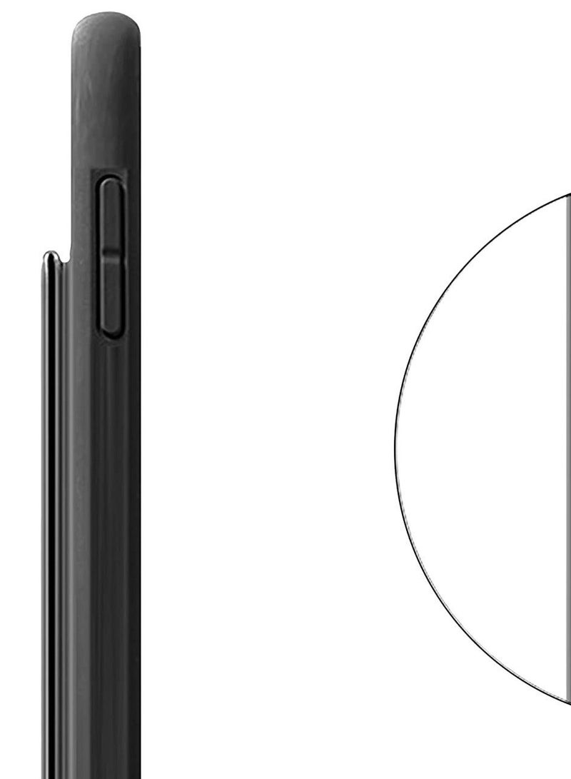 MUNTAQI Premium Quality Silicone Slim PU Leather Kick Back Stand Grip Case Cover with Enhanced Protection of Wrist Strap Hand Band Cover Case for Samsung Galaxy S22 5G (S22 Black) - Image 3