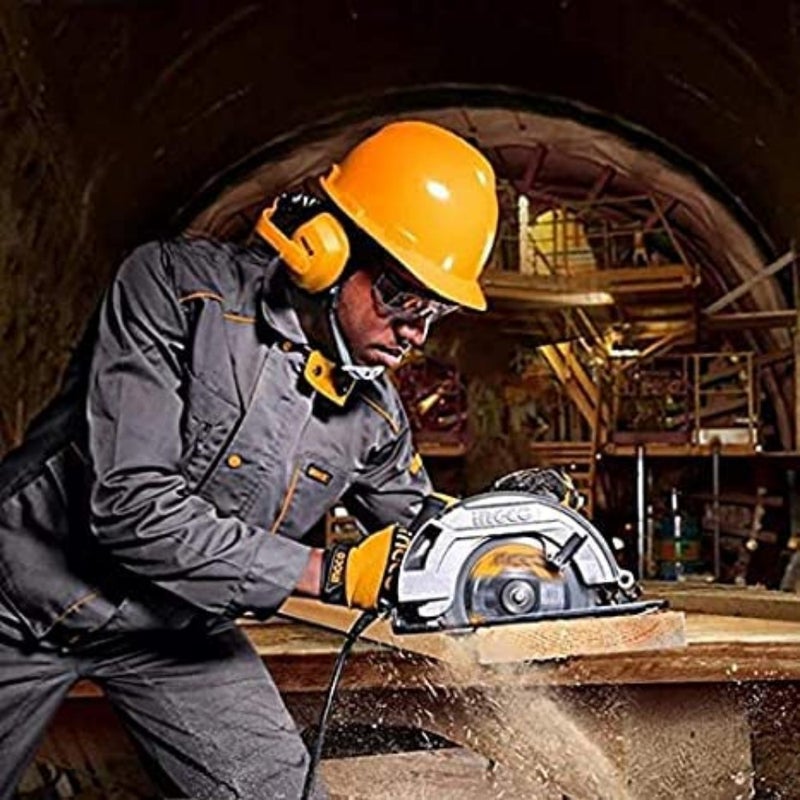 WLC15008 1500W Wall Chaser/Slotter/Grooving Machine with 4 Diamond Blades -125mm, Adjustable Cutting depth-29mm Width 30mm Brick Concrete Cutter for Industrial Building Construction Yellow - Image 5