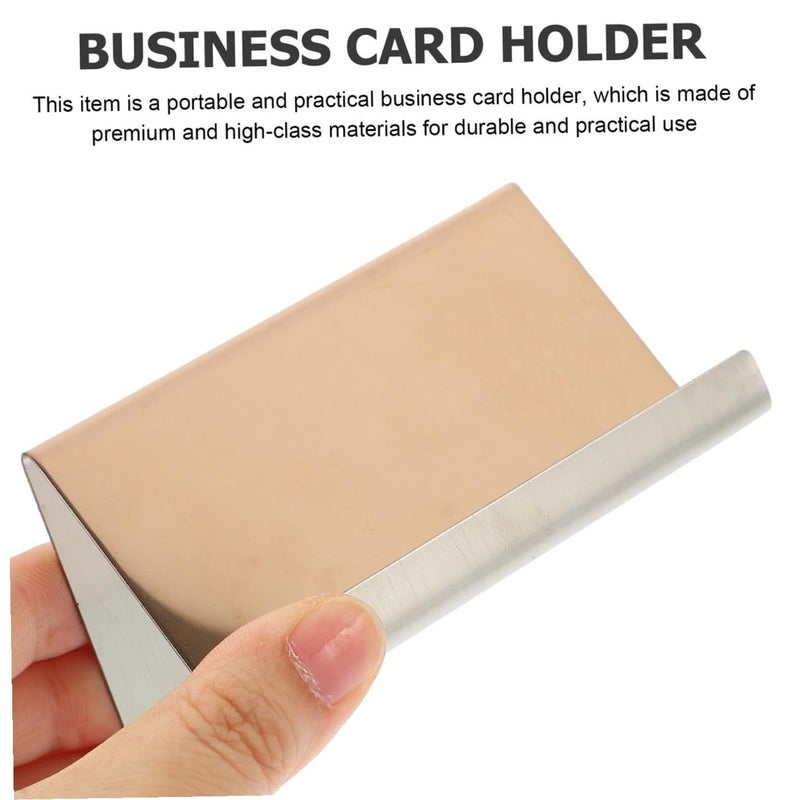 Veemoon Multifunctional Card Holder Phone Stand Abs Material Portable Display Organizer For Business Cards Elegant Office Storage - Image 4