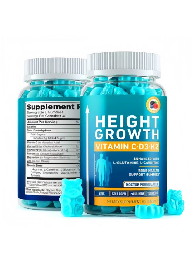 بيودي ✨علكات لزيادة الطول، معزز نمو الطول مع الكالسيوم لقوة العظام، مكمل طبيعي لزيادة نمو العظام، خالي من هرمونات النمو - Image 1