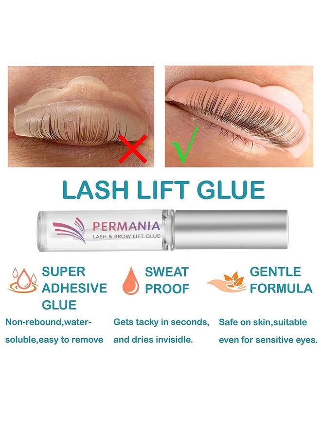 PERMANIA Lash Lift With Black Color Kit, Quick Eyelash & Brow Lamination 15 Mins Coloring Natural Black Result In Lash Enhancers & Primers  - Image 2