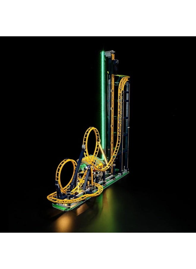 BRIKSMAX - BRIKSMAX Led Lighting Kit for LEGO-10303 Loop Coaster - Compatible with Lego Creator Icons Building Blocks Model- Not Include The Lego Set - Image 1