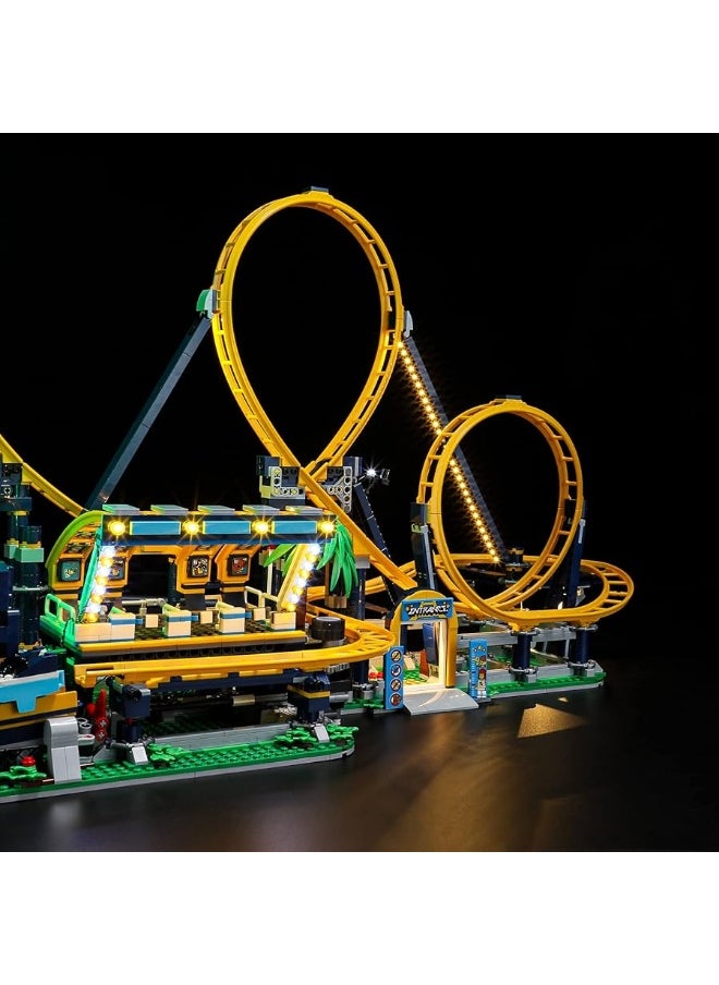 BRIKSMAX - BRIKSMAX Led Lighting Kit for LEGO-10303 Loop Coaster - Compatible with Lego Creator Icons Building Blocks Model- Not Include The Lego Set - Image 1