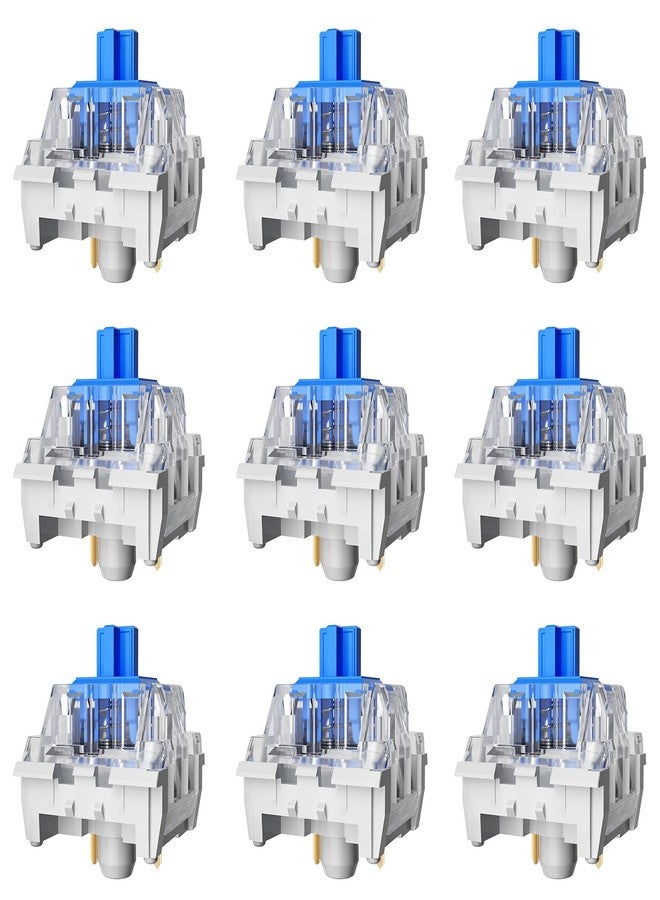 Gngzyte Classic Blue Switch for Mechanical Gaming Keyboard,3 Pin 60gf RGB SMD Clicky Switch(Blue,90PCS) - Image 1
