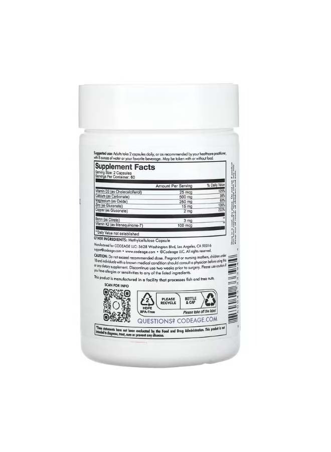 Codeage Calcium Pro 120 Capsules - Image 2