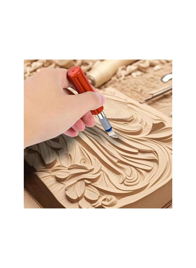 S-TOP 13 PCS Precision Carving Craft Knife, Hobby Knife, Stainless Steel Blades Soft Carry Case, The Perfect Choice for Pumpkin Carving, Model Making and DIY Projects. - Image 2