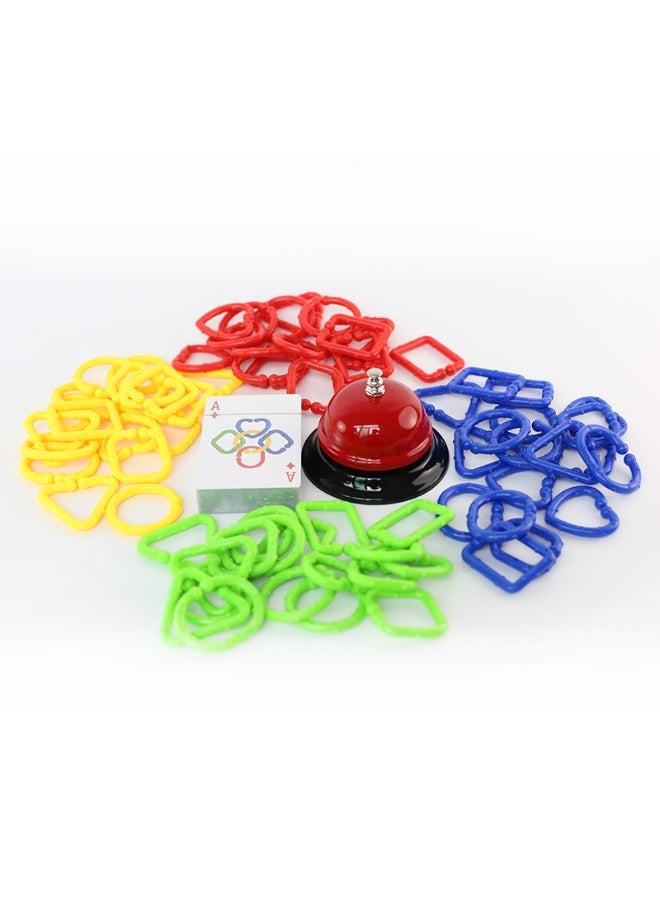 Soofam Board Game,Pack Of 72 Interactive Ring Board Game ,Quick Interactive Ring Multicolour Game For Kids,Intelligence Developement Toy for Children(2-6 Player)  - Image 2