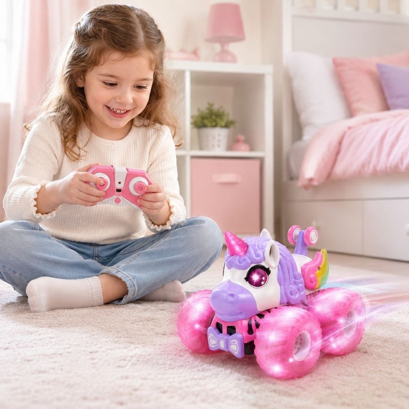 Unicorn Stunt Car with Remote Control & Light Effects - LH-C091 - Image 2