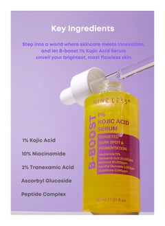 NINELESS [NINELESS] B-Boost 1% Kojic Acid Serum 30ml  - Image 3