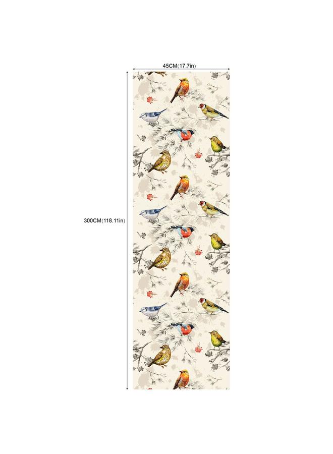 Bluejw Wallpaper Flowers And Birds Green Plant Self-adhesive Wallpaper Living Room Background Transformation Roll Wallpaper RW236-250 - Image 1