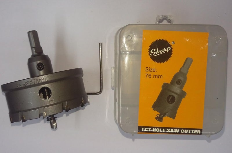 Sharp TCT Hole Saw Cutter 76 Mm
