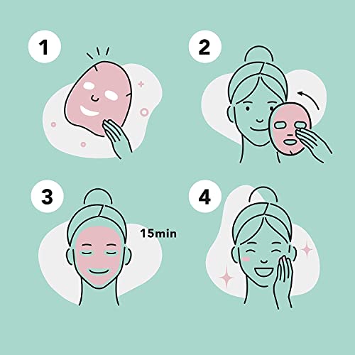Celavi Cosmetics Celavi Collagen Face Sheet Mask K-Beauty Korea Skin Care Moisturizing New D Type- 12 Sheets - Image 4